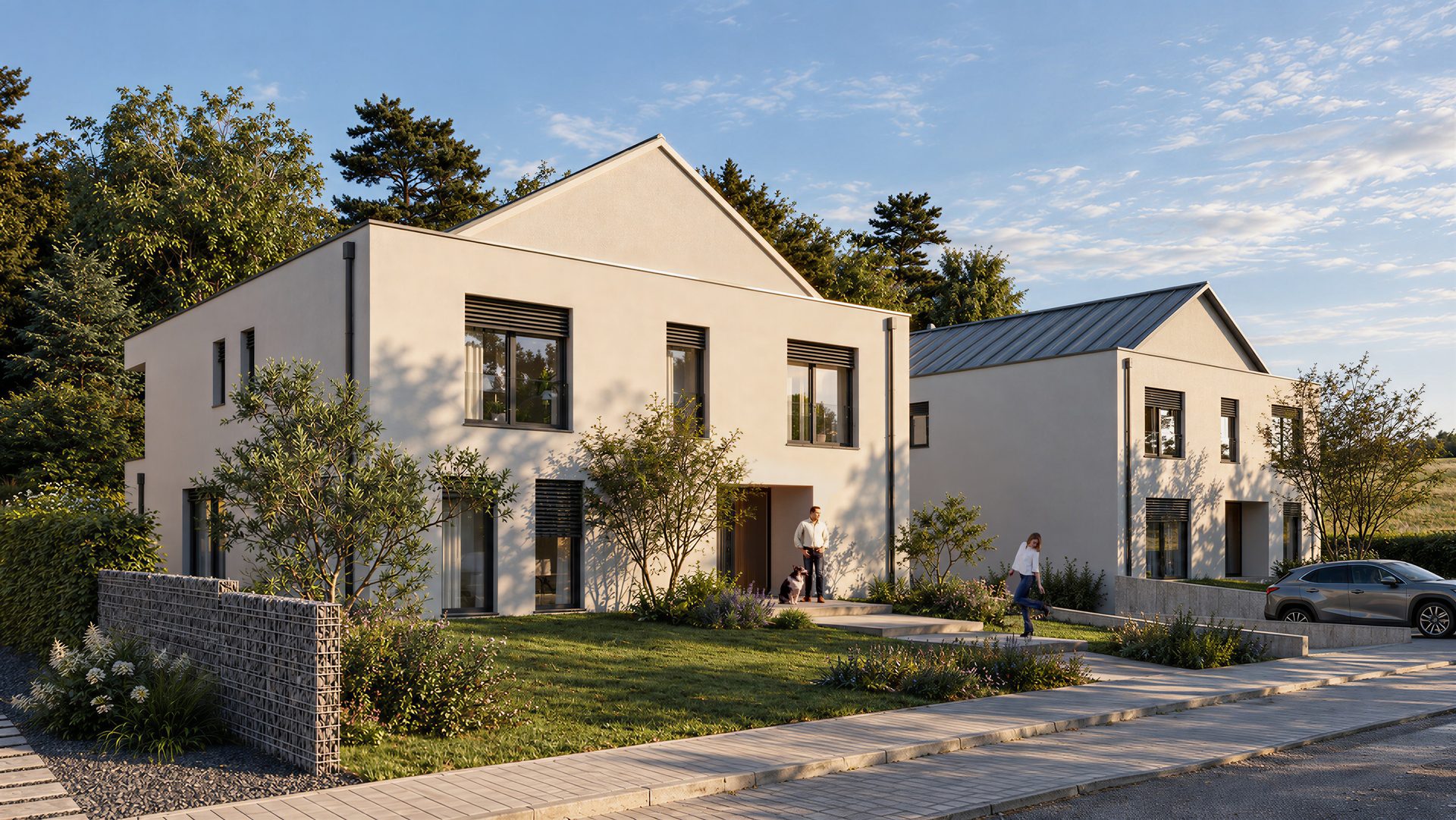 2 moderne Villen